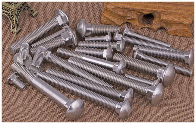 Mushroom Head Square Neck Carriage Bolt Made of Stainless Steel A2-70