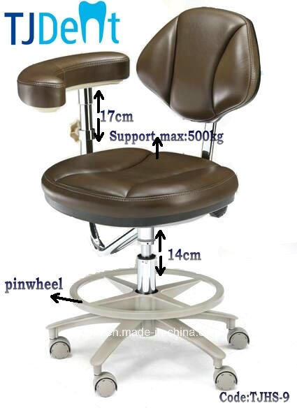 Dental Portable Medical Doctor Chair Office Soft Stool (TJHS-9)