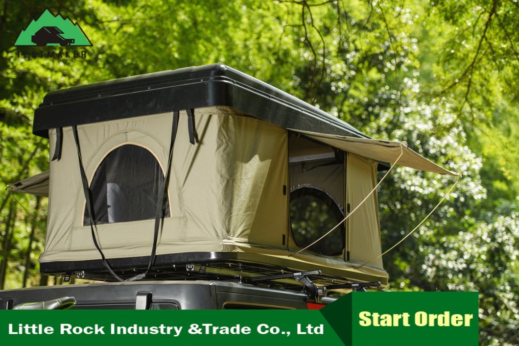 2-3 Persons Hard Shell Roof Top Tent for Camping Open Quicky