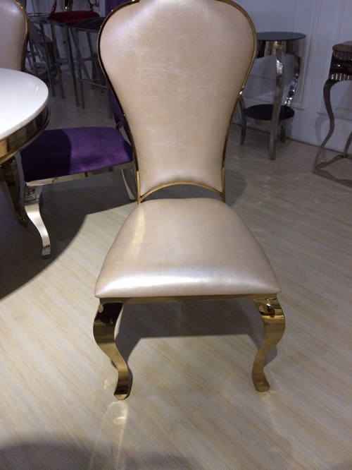 New Model Design Rose Golden Stainless Steel Dining Chair