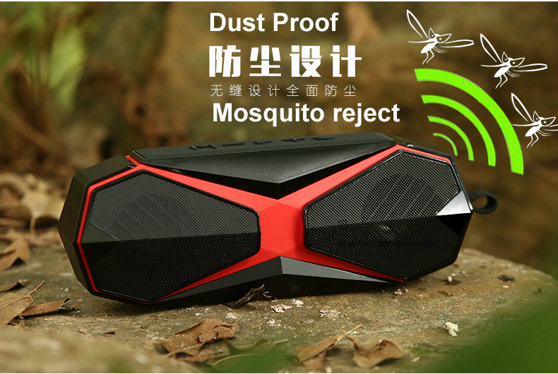 DC Mosquito Repellent with Waterproof IP7 Dust Proof Bluetooth Speaker USB Power Supply Bluetooth Amplifier TF Card Audio Play