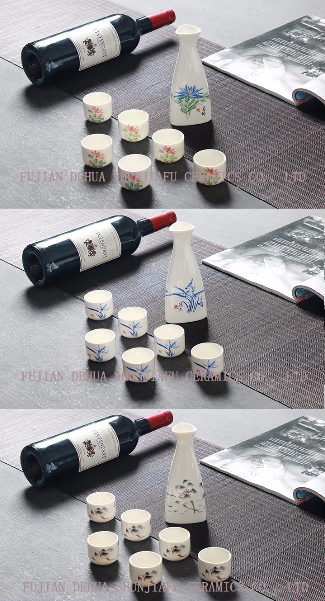 Triangle Wine Set, Ceramic Utensils Cup Wine, Wine to Drink Wine