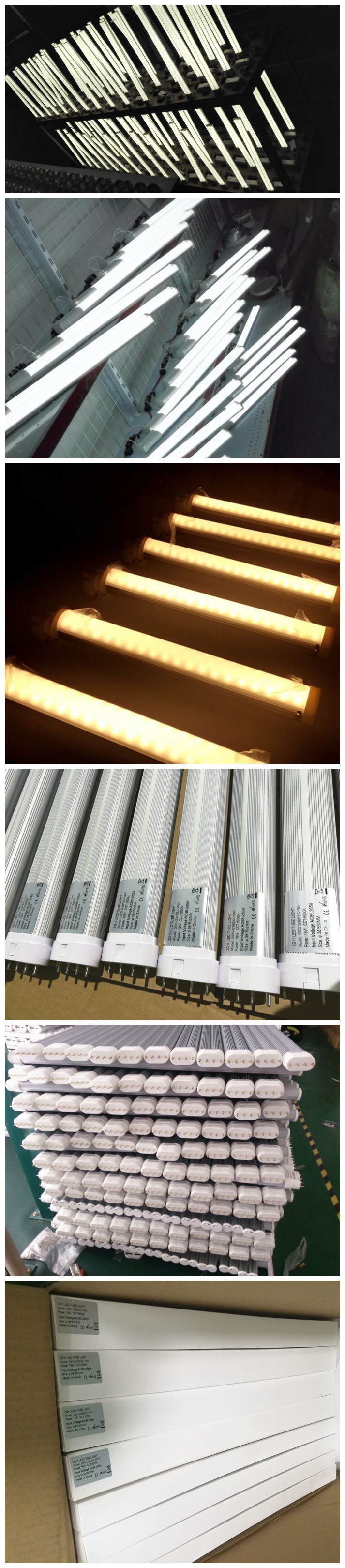 22W 2200lm 2g11 LED Tube with Ce RoHS Approved 2g11 LED Lamp with 4 Pins From Shenzhen Factory