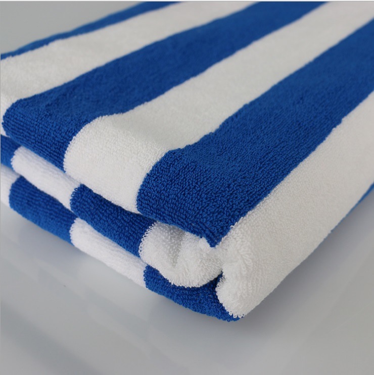 100%Cotton Stripe Jacquard Bath Towel Beach Towel