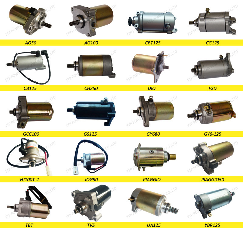 Tvs High Quality Motorcycle Electrical Parts Starting Motor