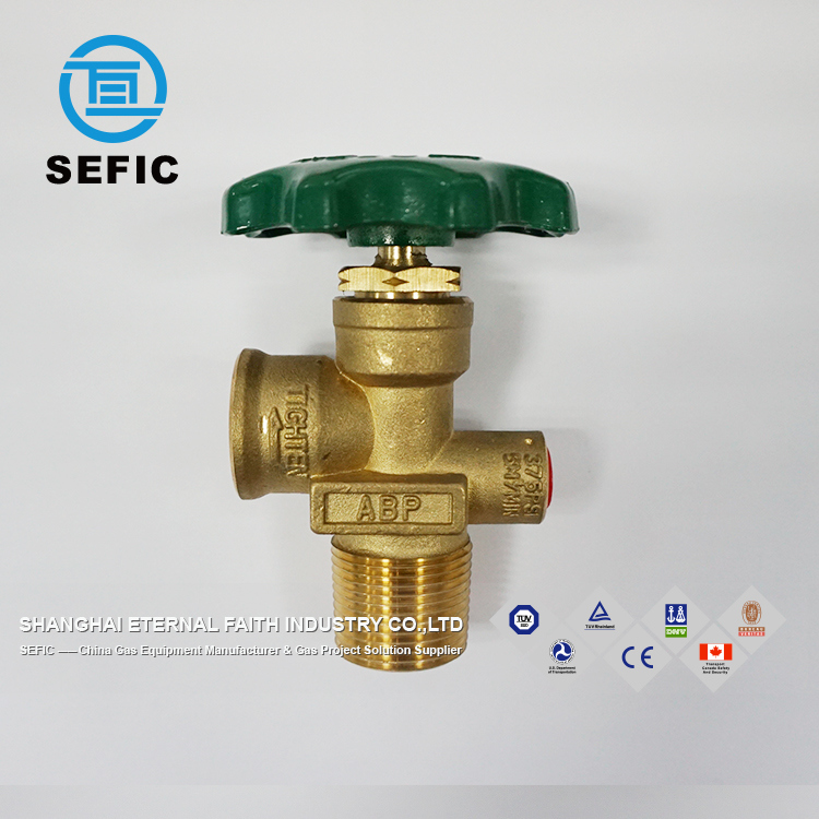 Brass Oxygen Hydrogen Helium Argon Gas Cylinder Valve (QF/CGA)