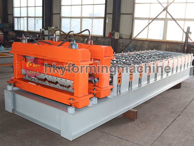 Russian Type Glazed Tile Arc Bias Roll Forming Machine (1100)