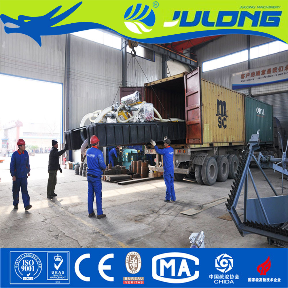 Julong 22 Inch Professional Factory Bucket-Wheel Suction Dredger &Sand Dredger for Sale