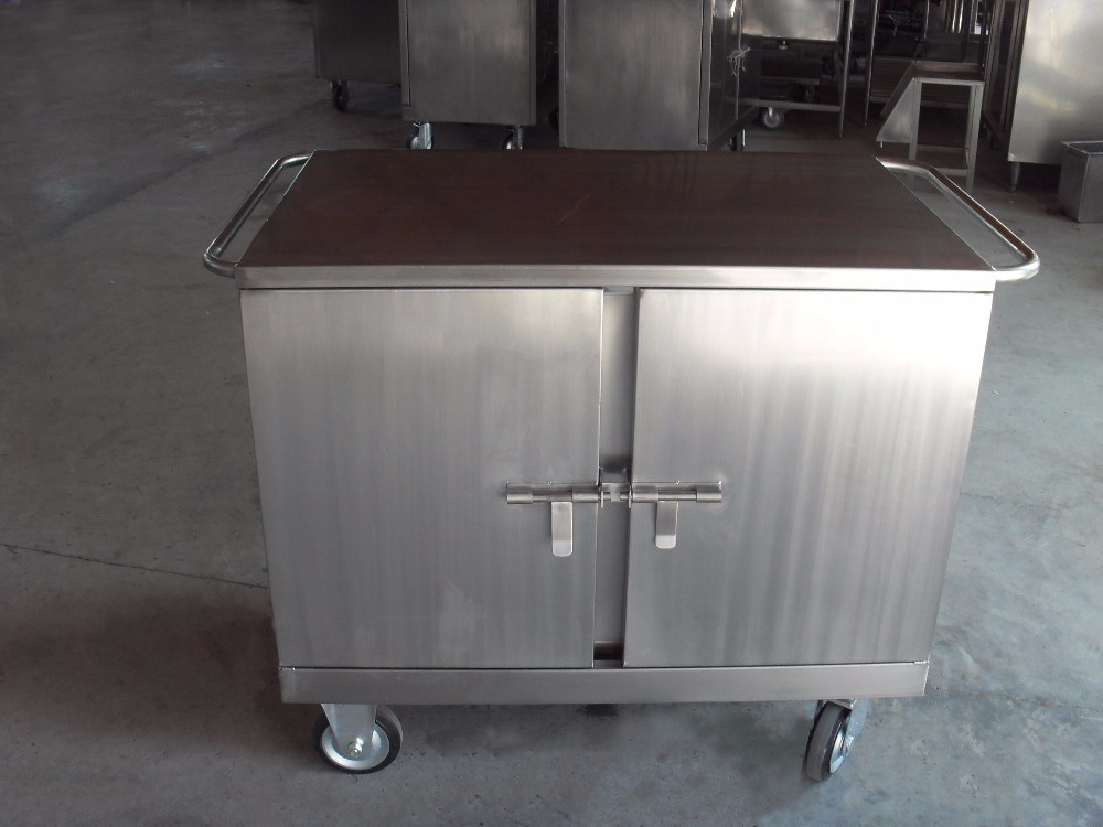 Thr-FC003 Medical Stainless Steel Electric Dining Trolley