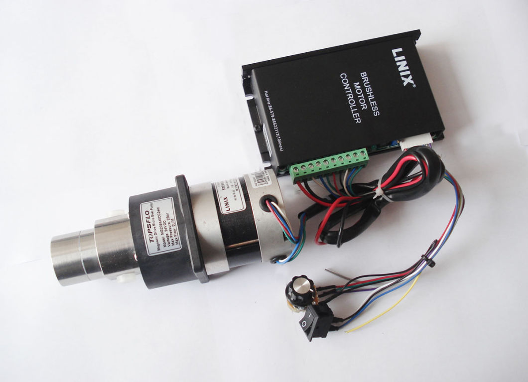 DC Mini Magnetic Drive Gear Pump (DC brushless motor, outside controller)