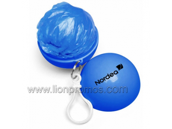 Hot Promotional Gift Rain Season Ball Shape Rain Poncho