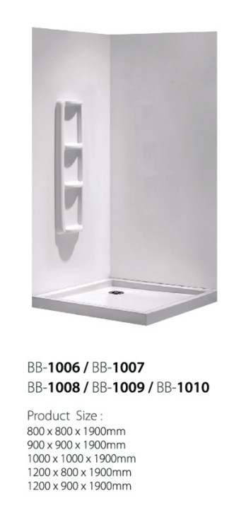 Retangular Shower Room Matched Shower Wall (BB1009-1010)