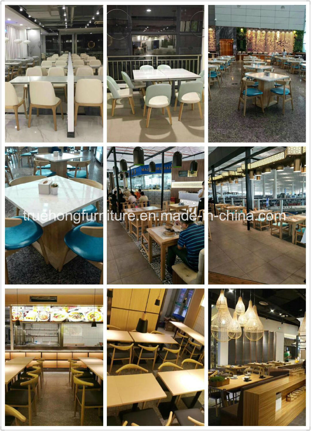 Factory Manufacturing Designers Used Stacking Modern Luxury Metal Restaurant Chairs with Wood Grain