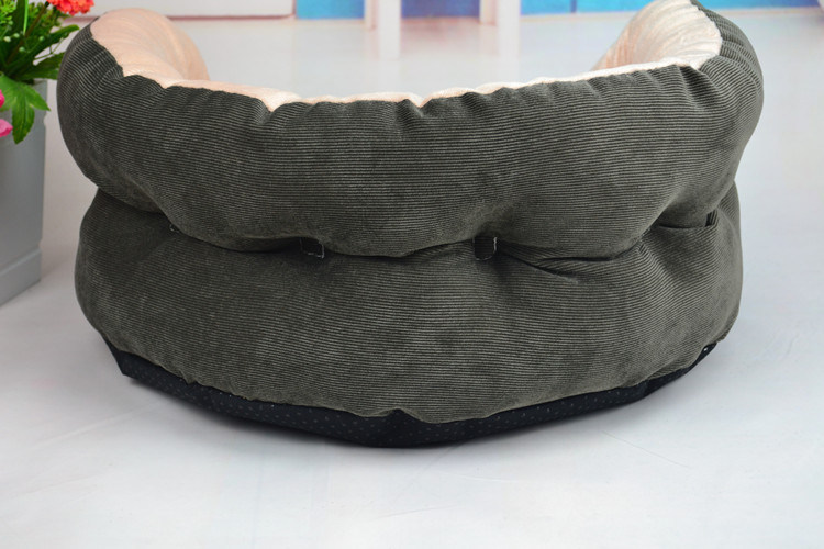 Teddy Round Sofa Cotton Pet Dog Kennel Cat Litter