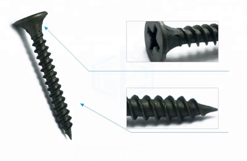 Grey or Black Phosphate Bugle Head Philps Drywall Screws