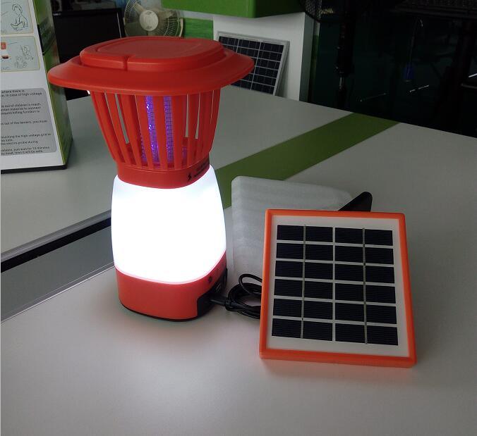 Portable Solar Powered Mosquito Killer Light with Mobile Phone Charger