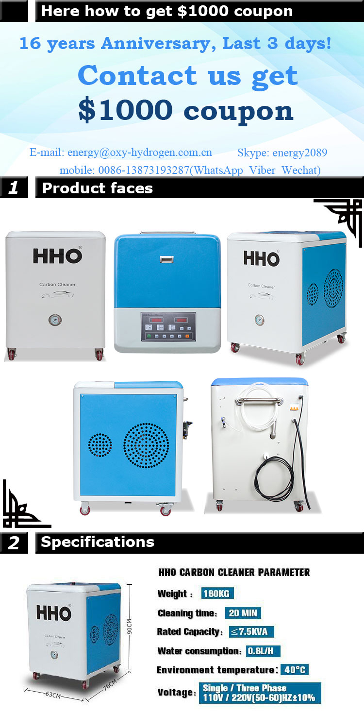 Hho Gas Generator Carbon Cleaner for Diesel Engines