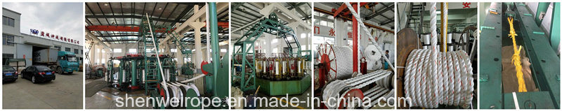 High Grade Polypropylene and Polyester Mixed Fiber Mooring Rope