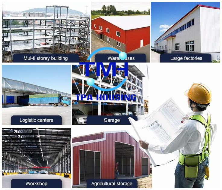 Professional Manufacture Sandwich Panel Prefabricated Steel Structure Workshop