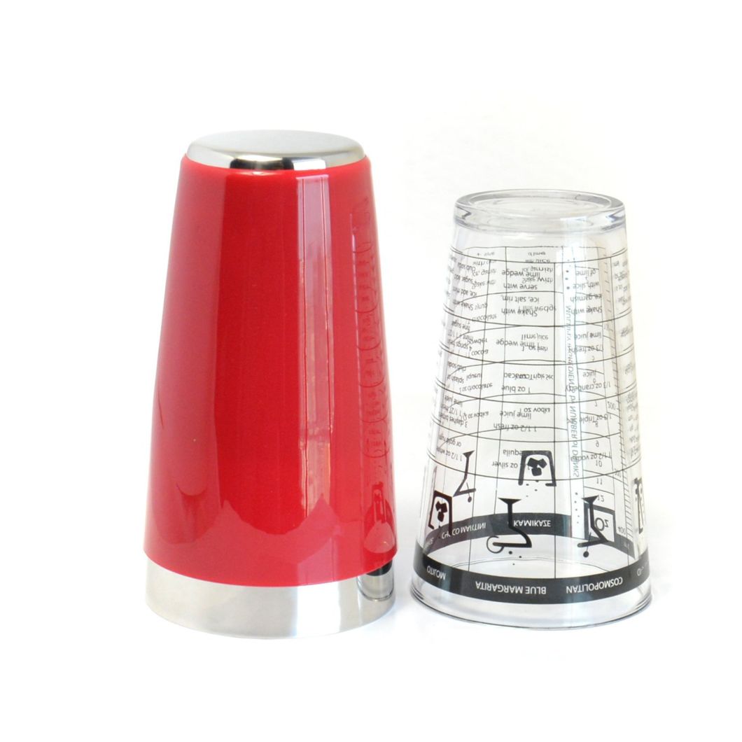 Variety Color Stainless Steel Boston Cocktail Shaker with PVC