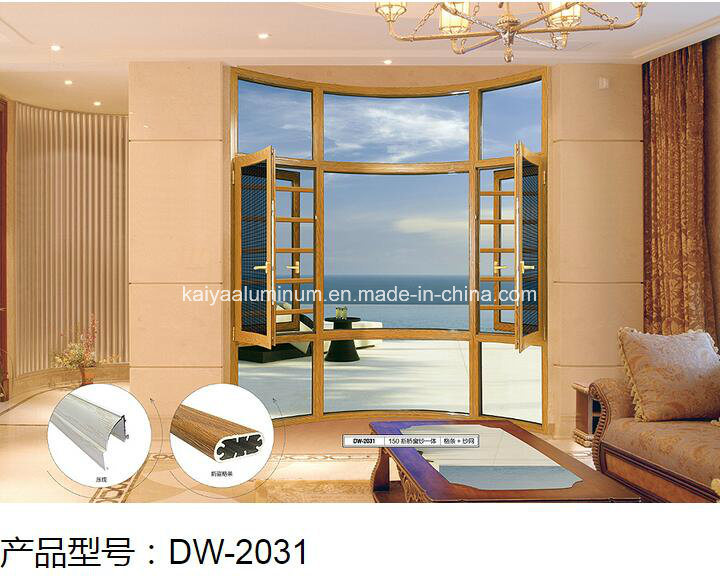 Wood-Grain Aluminum Window Insulation Aluminum Doors and Windows