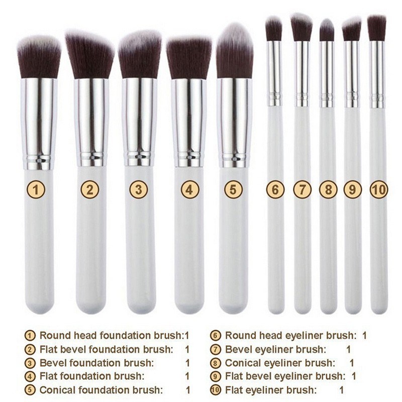 Makeup Brushes Premium Makeup Brush Set Synthetic Kabuki Makeup Brush Set Cosmetics Foundation Blending Blush Eyeliner Face Powder Lip Brush Makeup Brush Kit