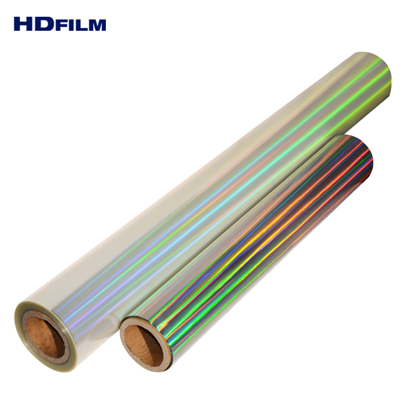 Colorful PVC Glossy Embossed Holographic Wrapping Film