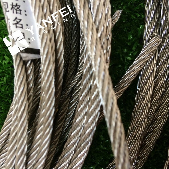 1*19 Stainless Steel AISI304/316 Steel Wire Rope for Crane