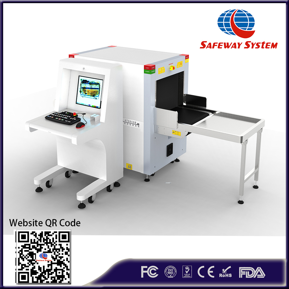 X Ray Baggage & Luggage Airport Security Inspection Explosives X-ray Metal Detector Screening Scanning Machine with UK Detector Board