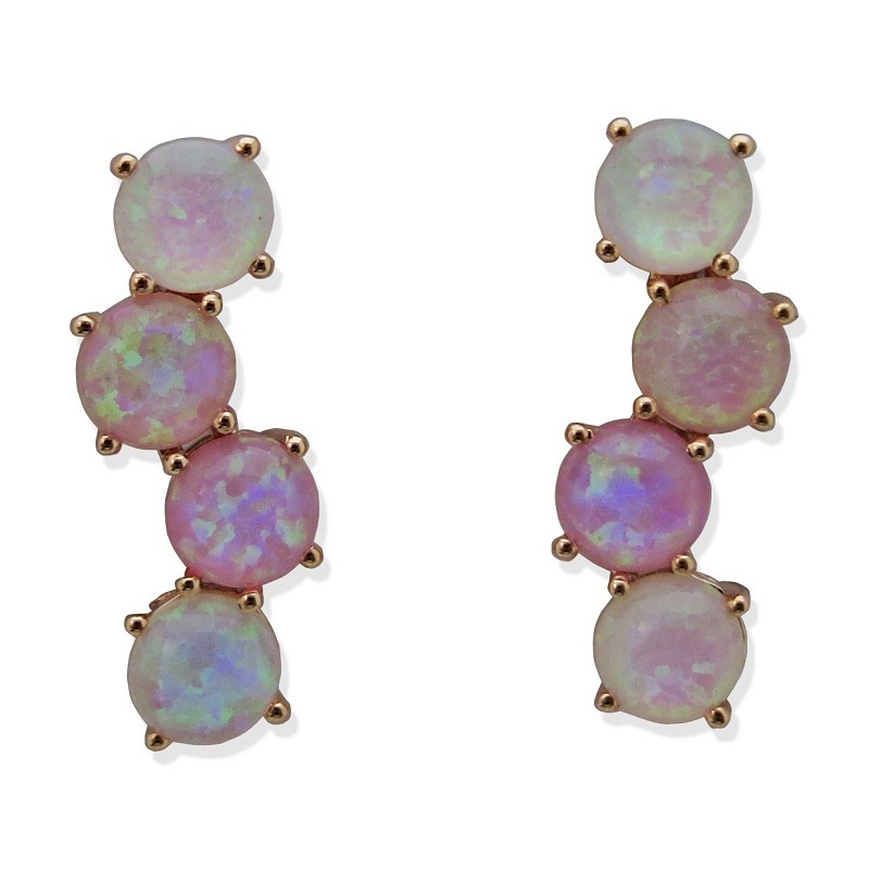 2018 New Design Fashion Jewelry Opal Earring Silver Jewelry