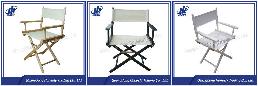 L002 Top Quality Adult Wooden Folding Director Chair with Canvas