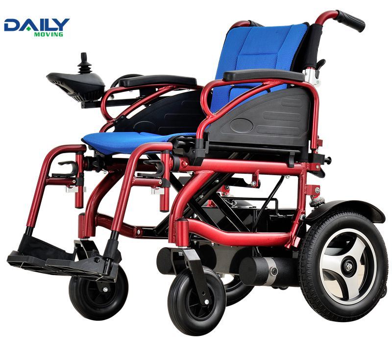 Economic Aluminium Folding Electric Power Wheelchair Dp602 with Rear Suspension