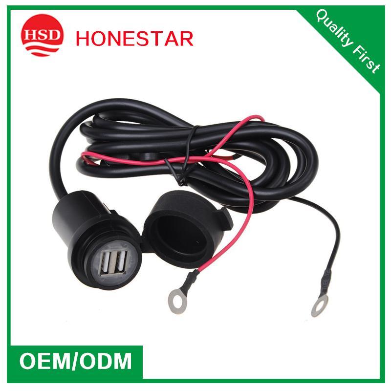 Newest USB 5V 3.1A Motorcycle Mobile Waterproof Dual USB Power Supply