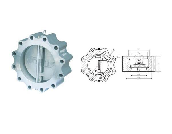 H46/H46f Wafer Type Double Flange Double Clack Swing Check Valve