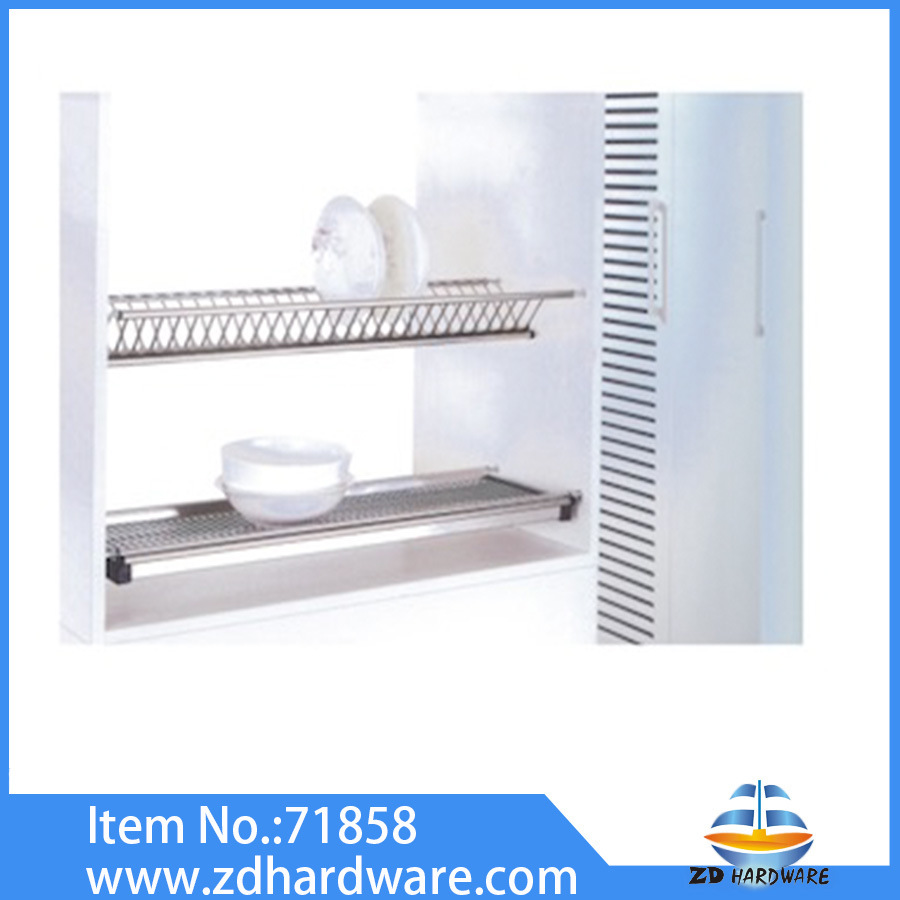 Stainless Steel Dish Holder Cabinet Fittings Kitchen Baskets