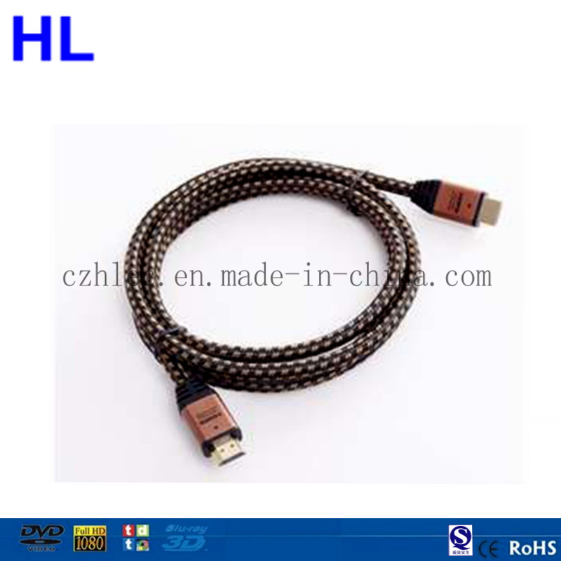 High Quality Dual Color Metal Casing Flat HDMI Cable China Supplier