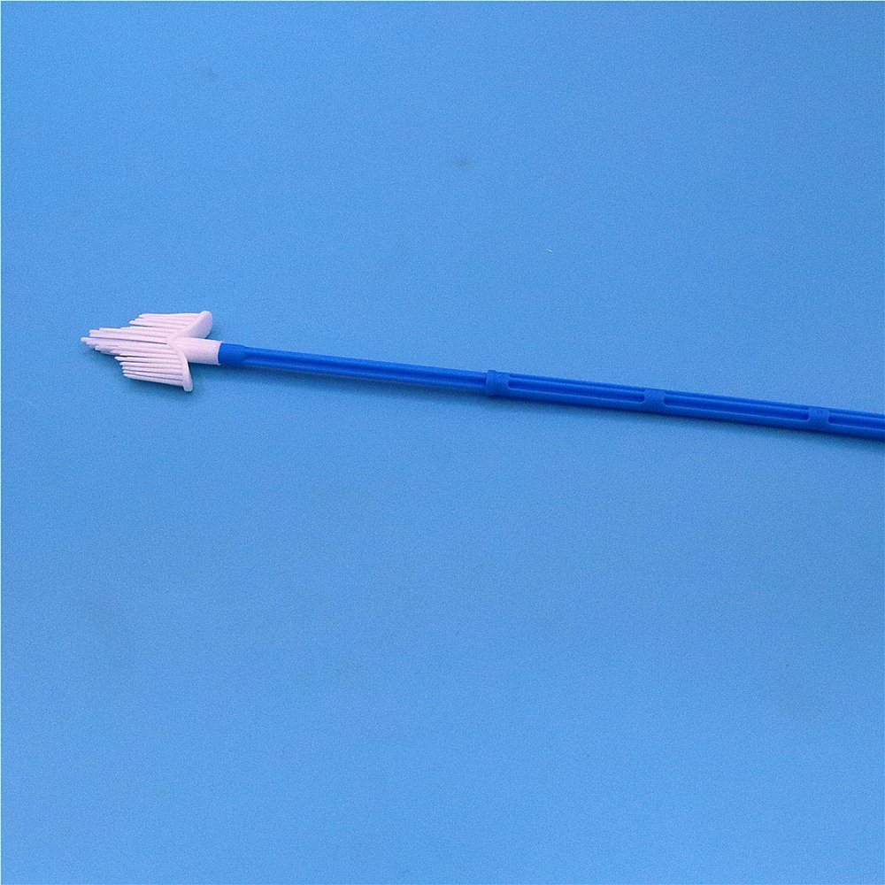 Gynecological Examination Sterile Flocked Sampling Test Swab Cervical Brush