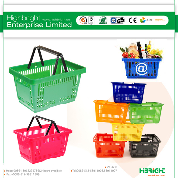 American Style Plastic Shopping Basket (HBE-B-15)