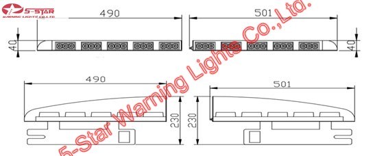 LED Emergency Visor Dash Grill Warning Light