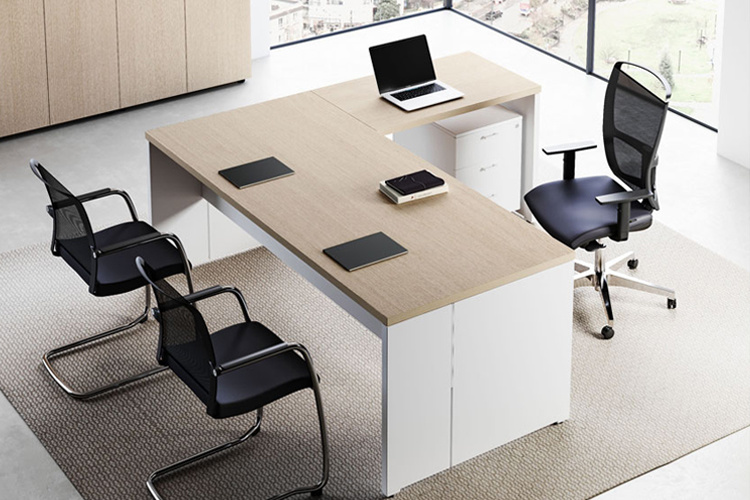 Modern Furniture Middle Size L Shape Executive Office Desk
