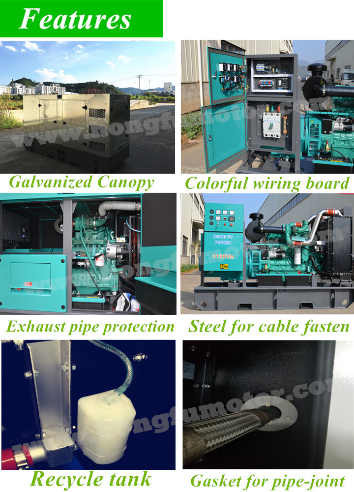 800kw 1000kVA Super Silent Canopy with Yuchai Engine Diesel Generator Set