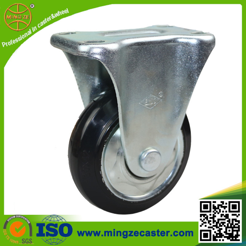 Japanese Type Heavy Duty Swive Caster Solid Rubber Wheel