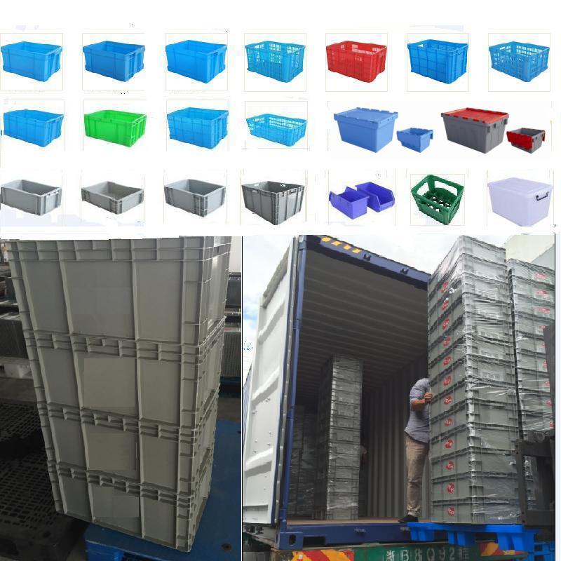 Heavy Duty Foldable Plastic Crate, Plastic Collapsing Folding Crate, Plastic Crate Folding