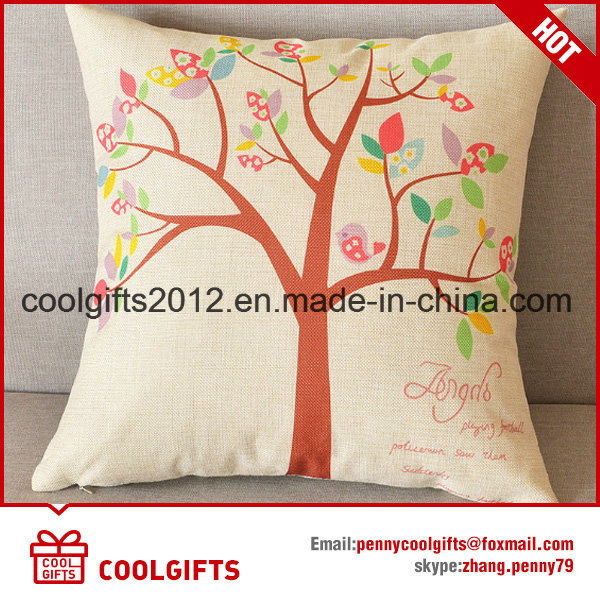 2017 Wholesale Custom Printed Decorative Cotton Linen Cushion Pillow Covers