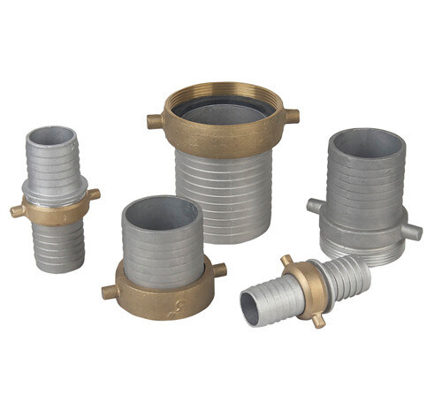 Aluminium Pin Lug Hose Coupling Pipe Fittings with Brass Nut