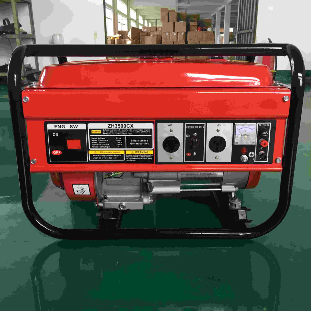 Power Value Taizhou Hot Sale 2.5kw Portable Open Single Phase Gasoline Generator