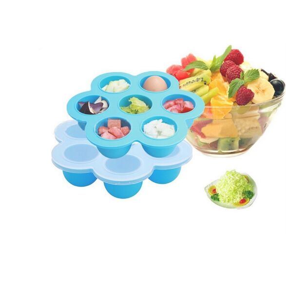 BPA Free Silicone Ice Freeze Tray Baby Food Storage Container, Egg Bite Mold