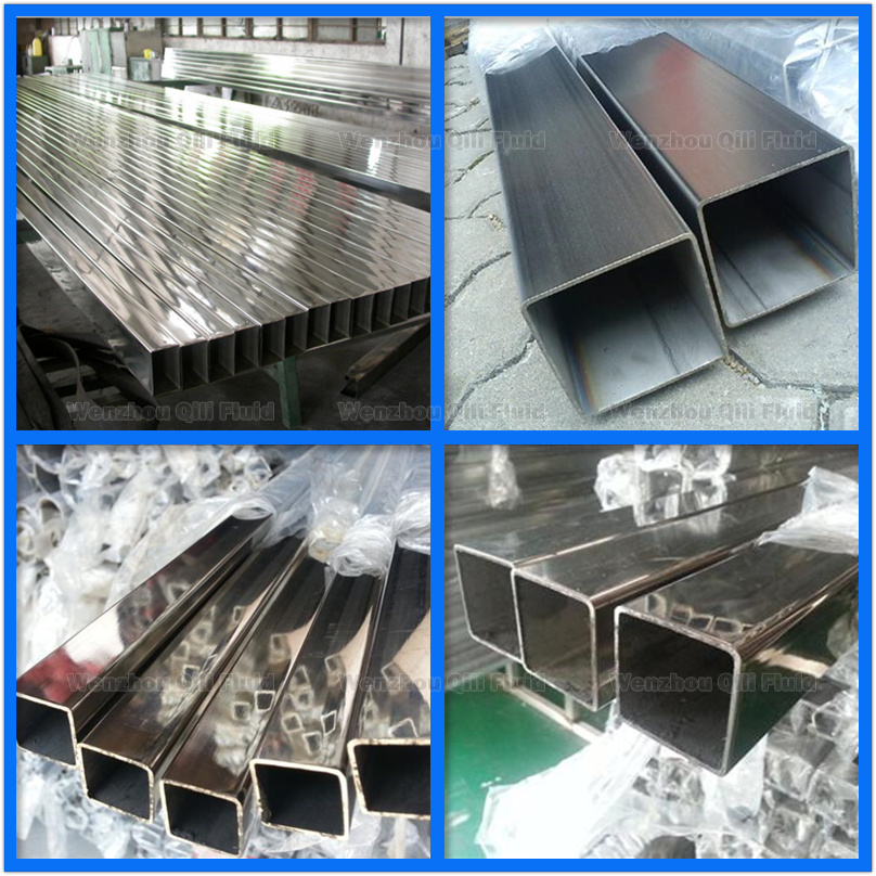 Food Grade 304/316 Stainless Steel Square Pipes and Tubes