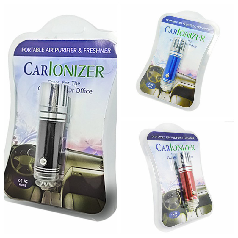 12V Mini Air Purifier Auto Air Purifier Oxygen Bar Lonizer Car Air Freshener Cleaner Filter