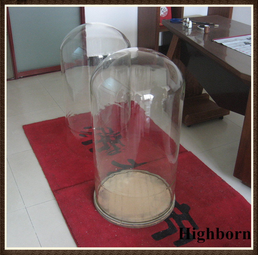 Big Diameter Borosilicate Glass Bell Jar Without Handle Supplier